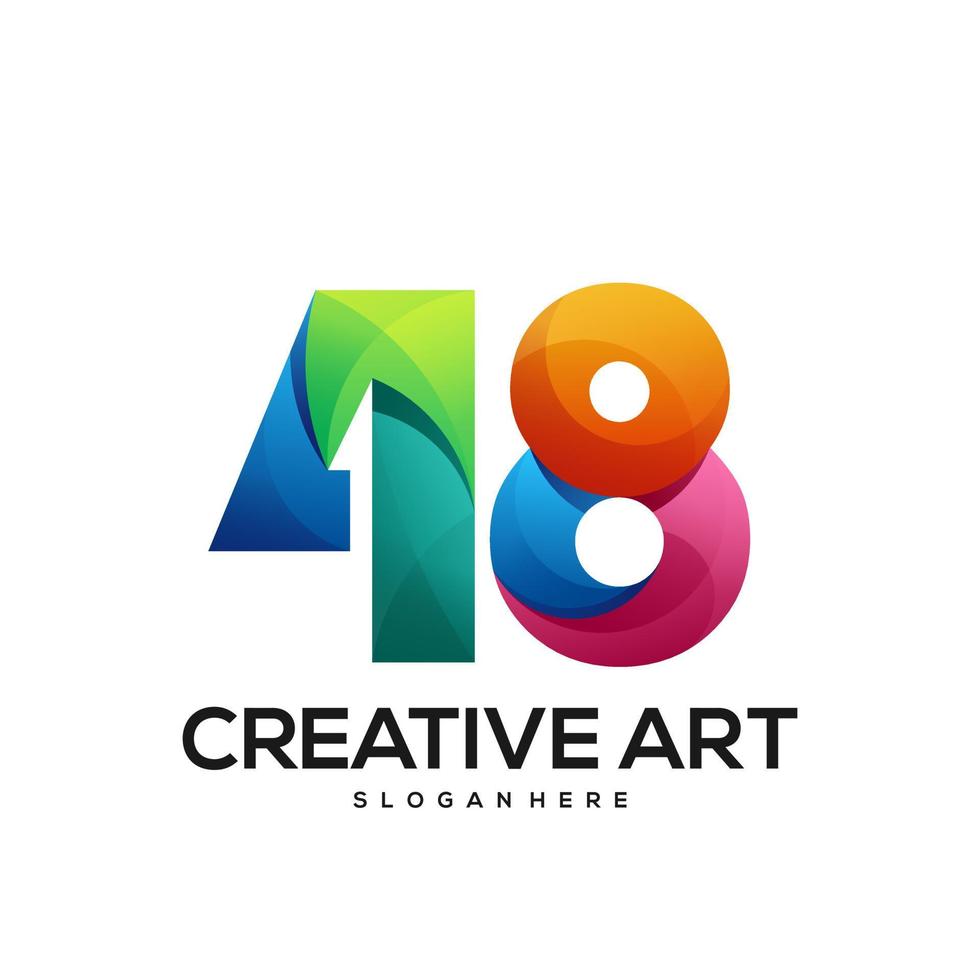 97 logo design coloré dégradé vecteur