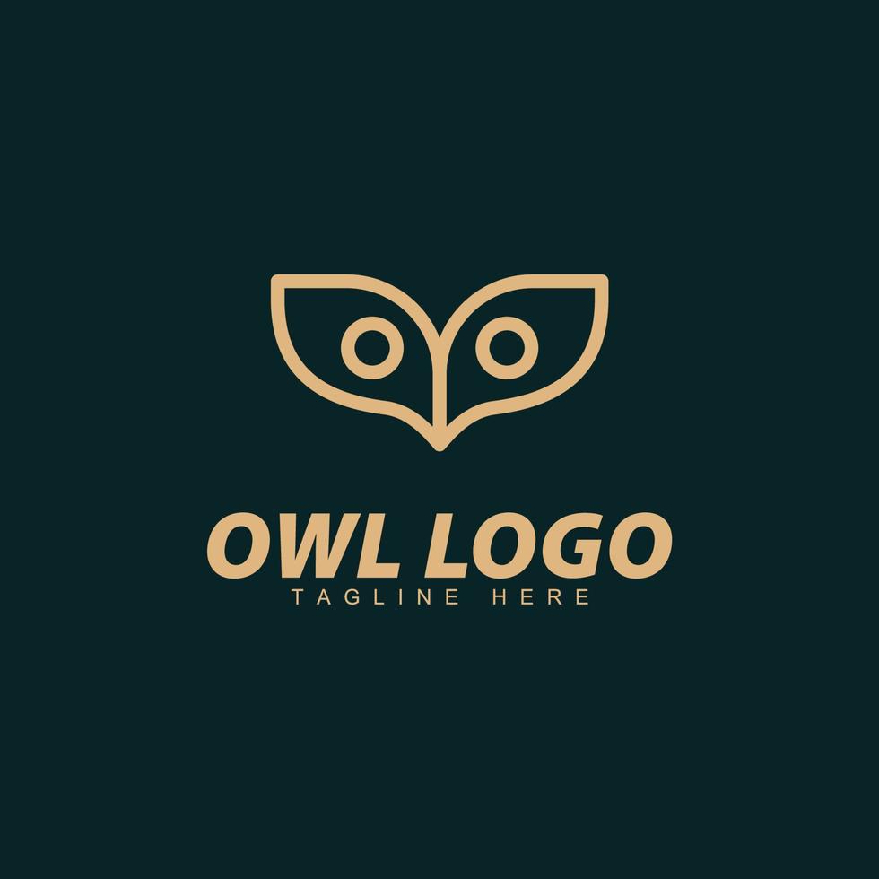 hibou moderne logo icône concept illustration vectorielle. vecteur