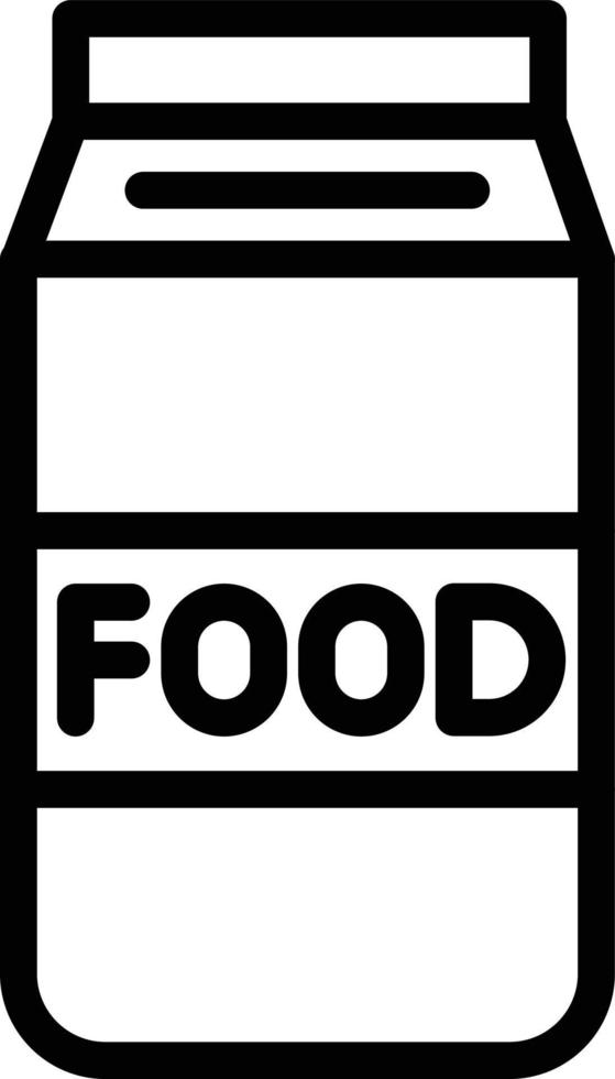 illustration de conception d'icône de vecteur d'emballage alimentaire