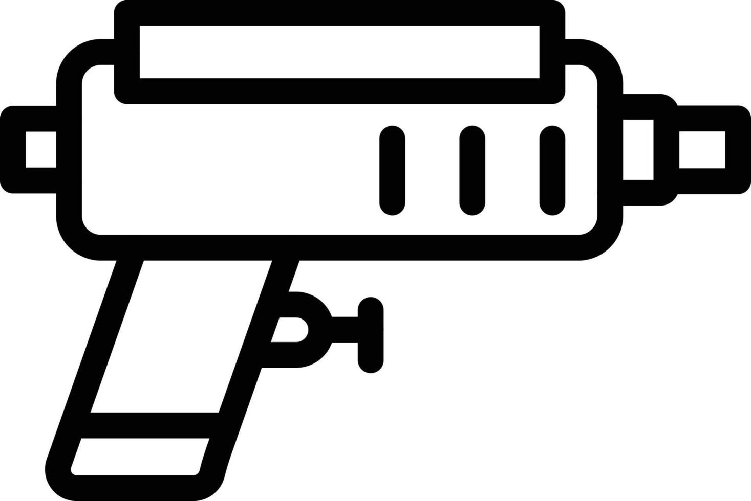 illustration de conception d'icône de vecteur de pistolet jouet