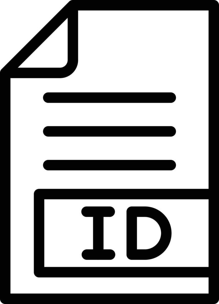 illustration de conception d'icône de vecteur d'identification