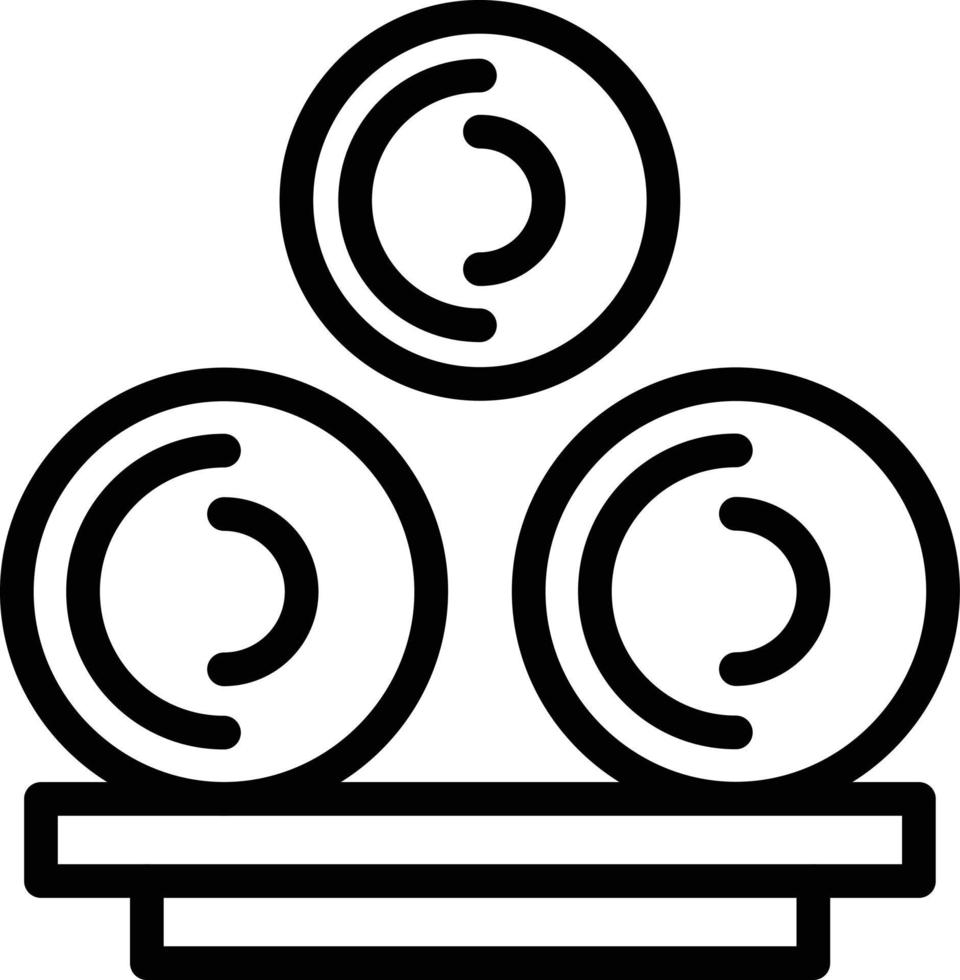 icône de vecteur de foin
