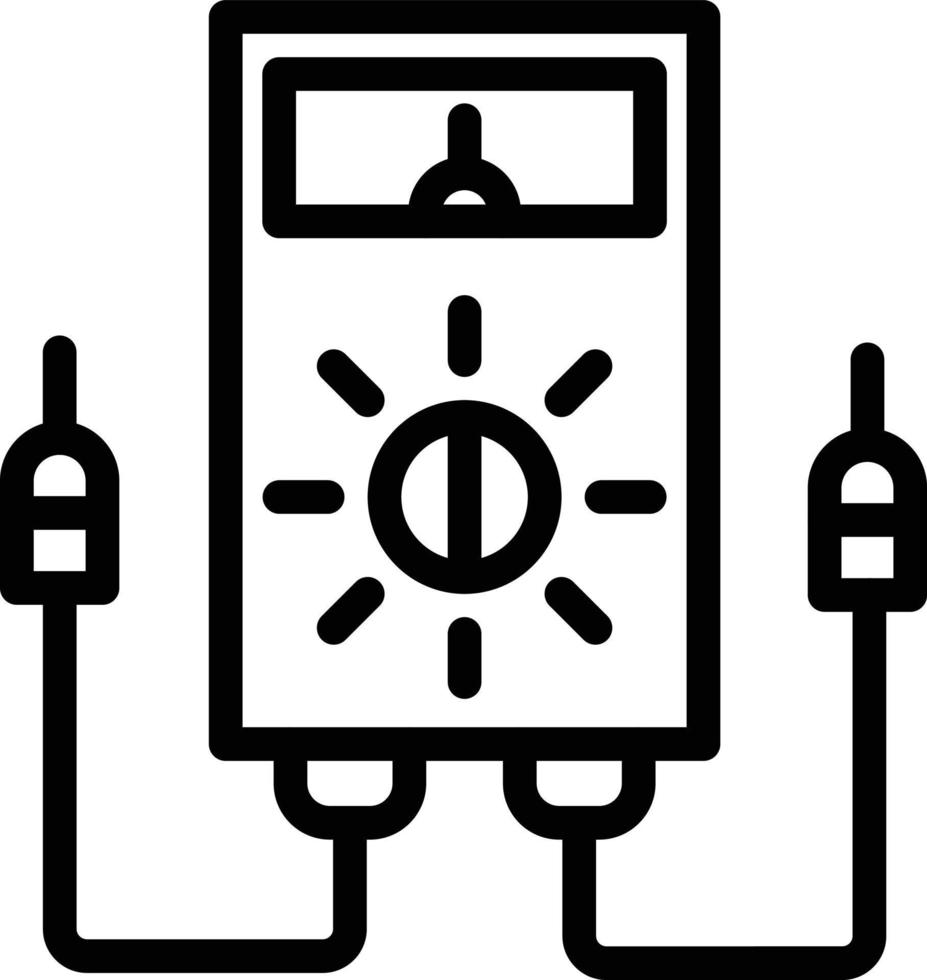 illustration de conception d'icône de vecteur de voltmètre