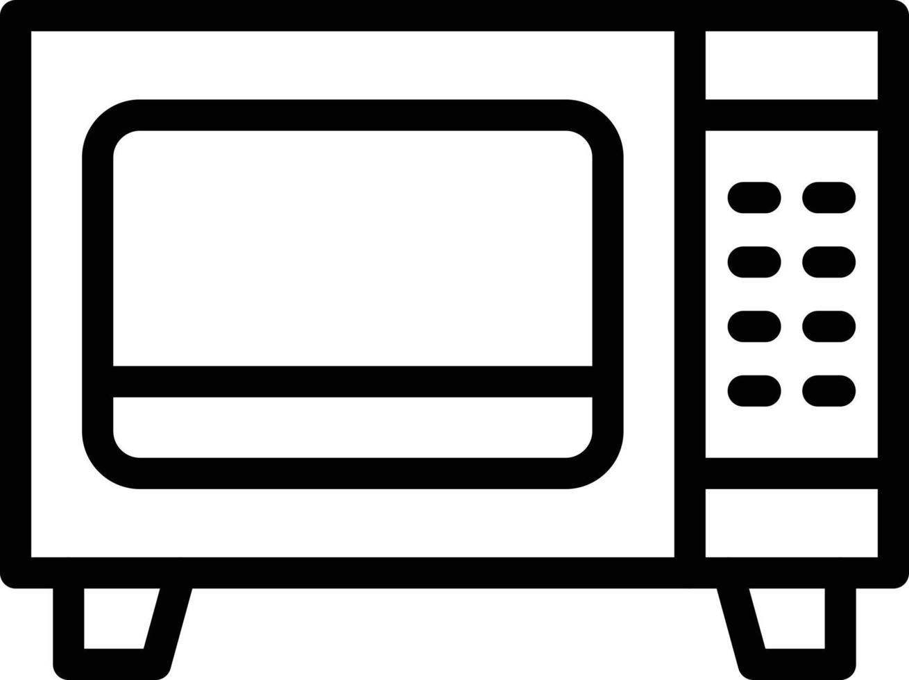 illustration de conception d'icône de vecteur de micro-ondes