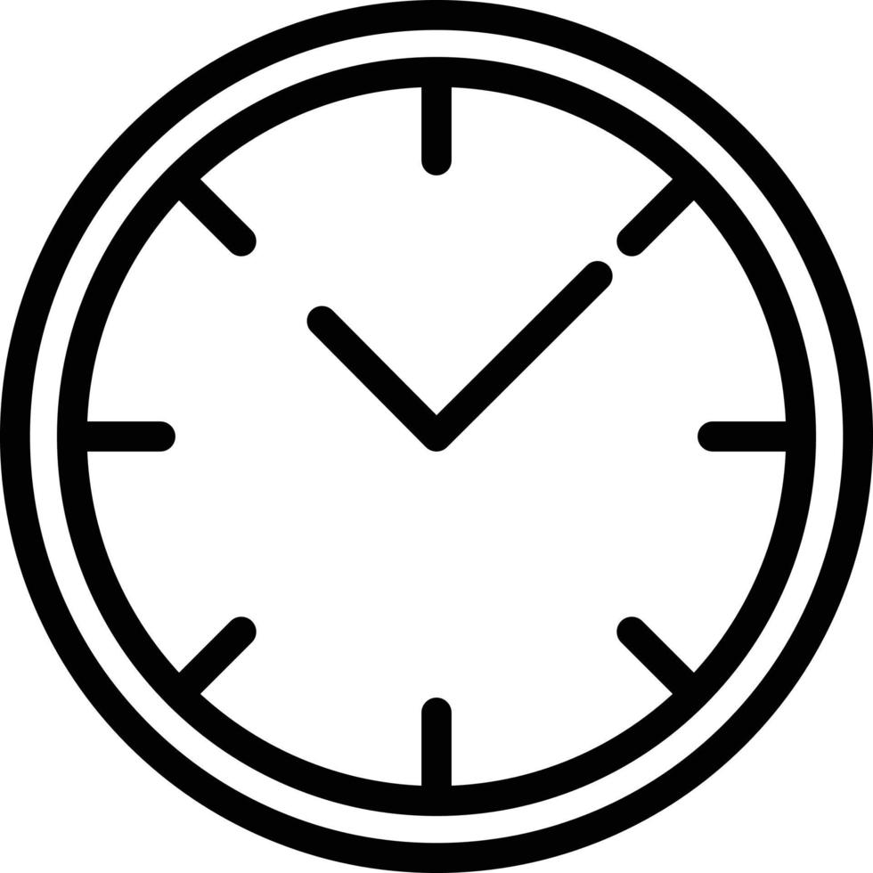 illustration de conception d'icône de vecteur d'horloge