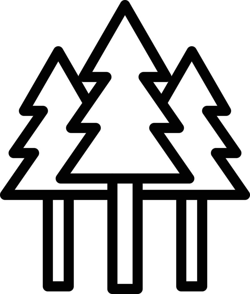 illustration de conception d'icône de vecteur de forêt