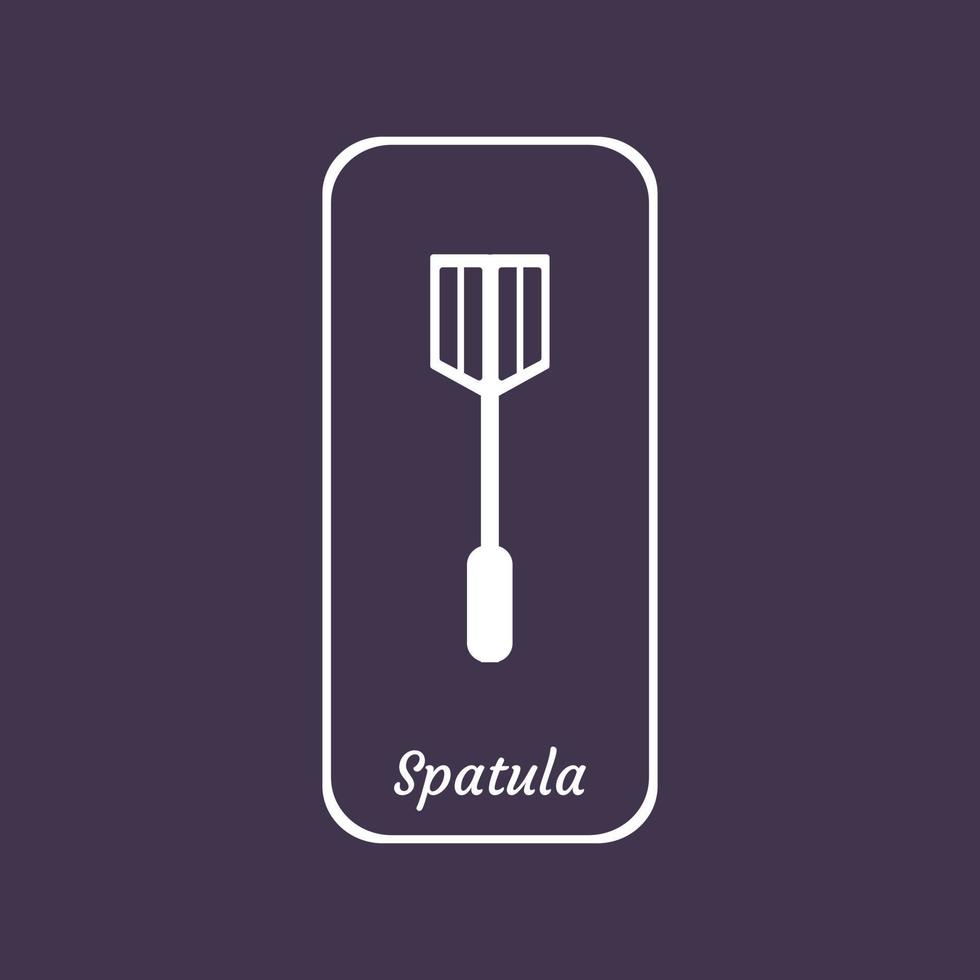 modèle d'inspiration de conception de logo de spatule vecteur