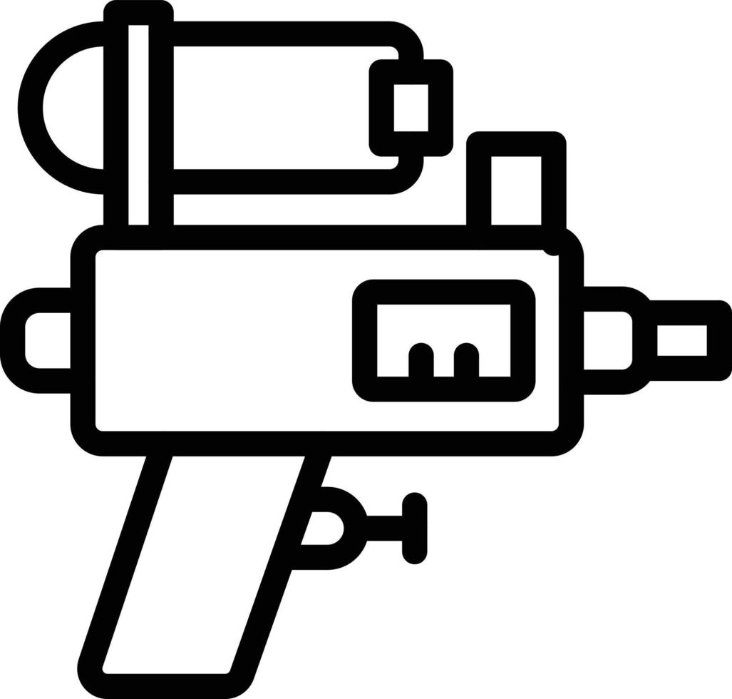 illustration de conception d'icône de vecteur de pistolet à eau