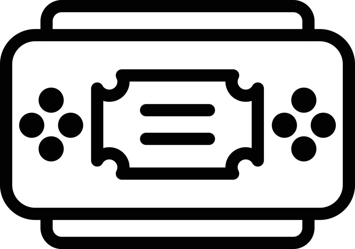 illustration de conception d'icône de vecteur de console