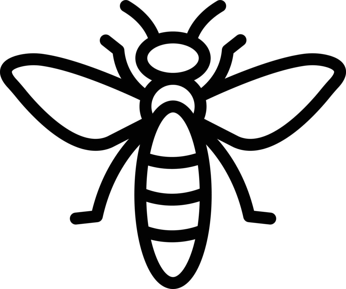 illustration de conception icône vecteur abeille