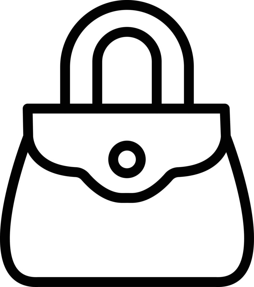illustration de conception d'icône de vecteur de sac à main