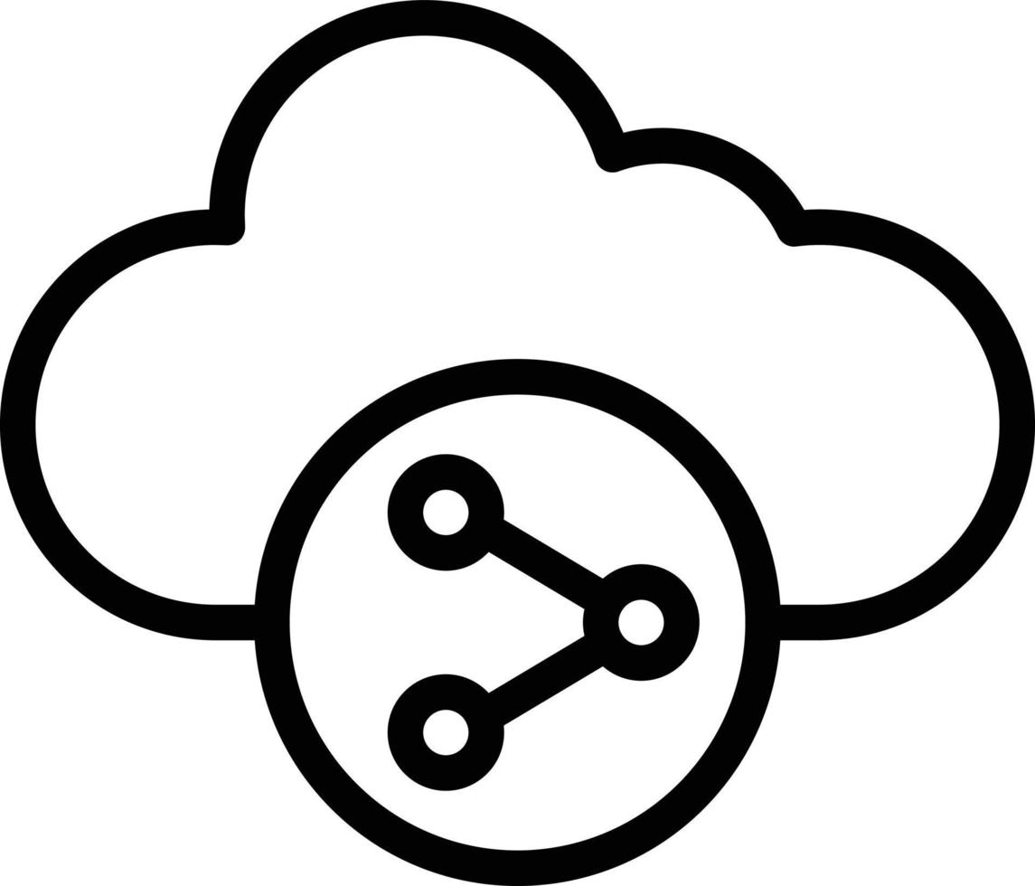 illustration de conception d'icône de vecteur de contenu de partage