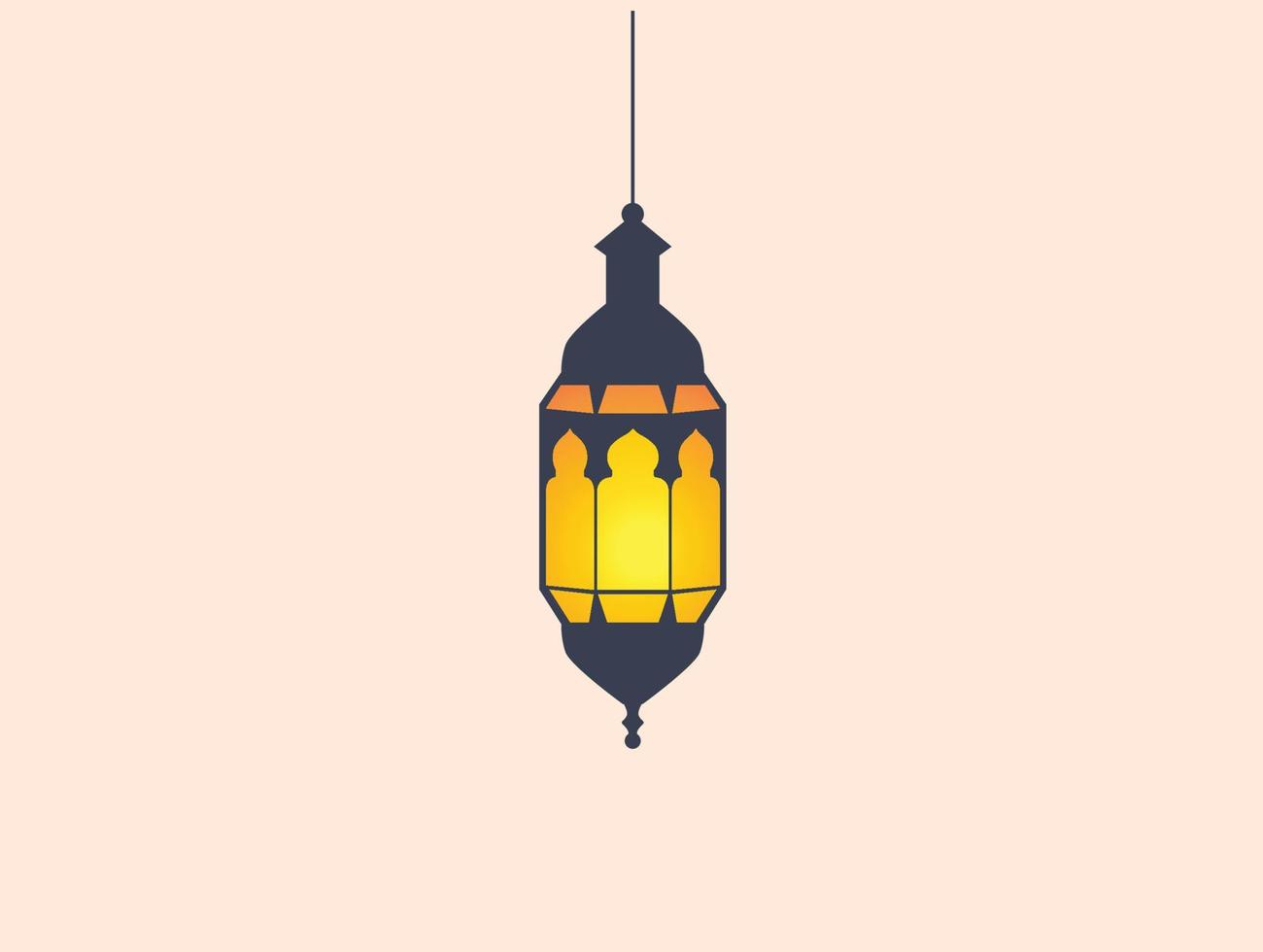 lanternes suspendues colorées pour le mois sacré islamique, ramadan kareem vecteur