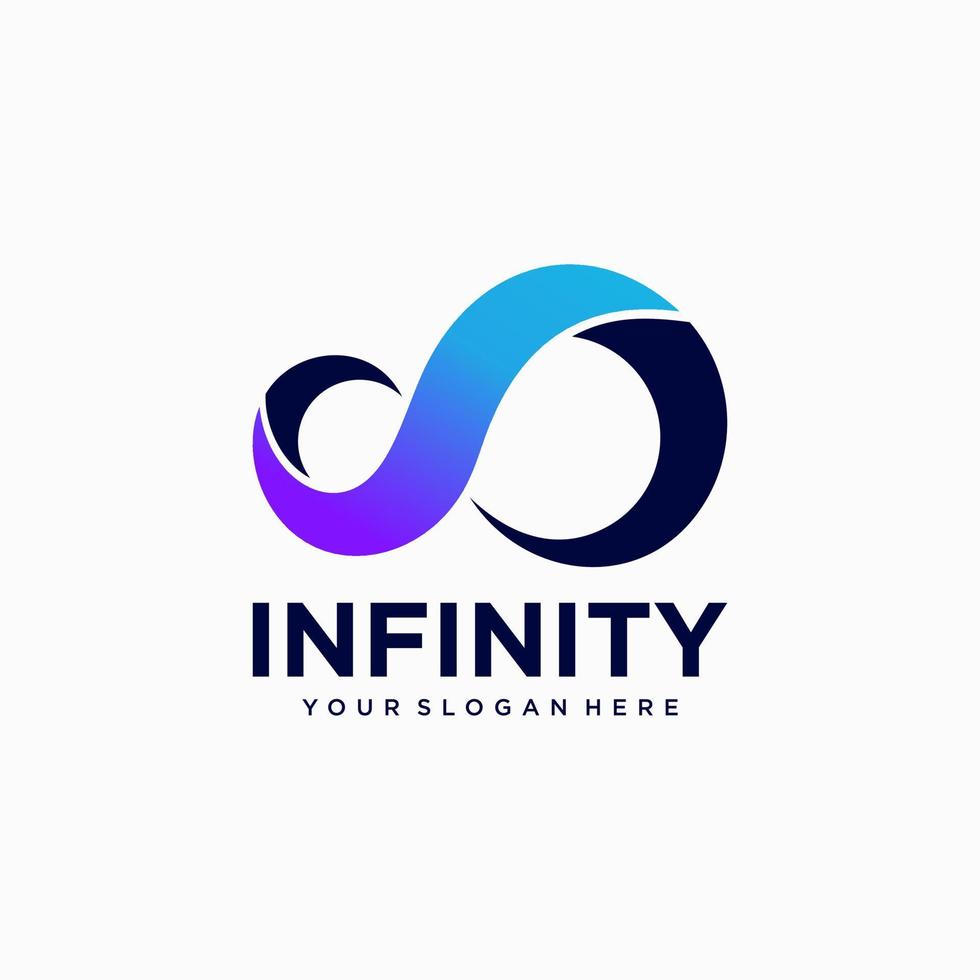 modèle de vecteur de conception de logo infini créatif