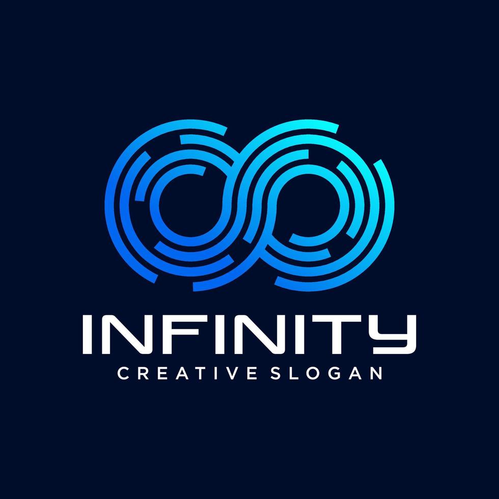 modèle de vecteur de conception de logo infini créatif