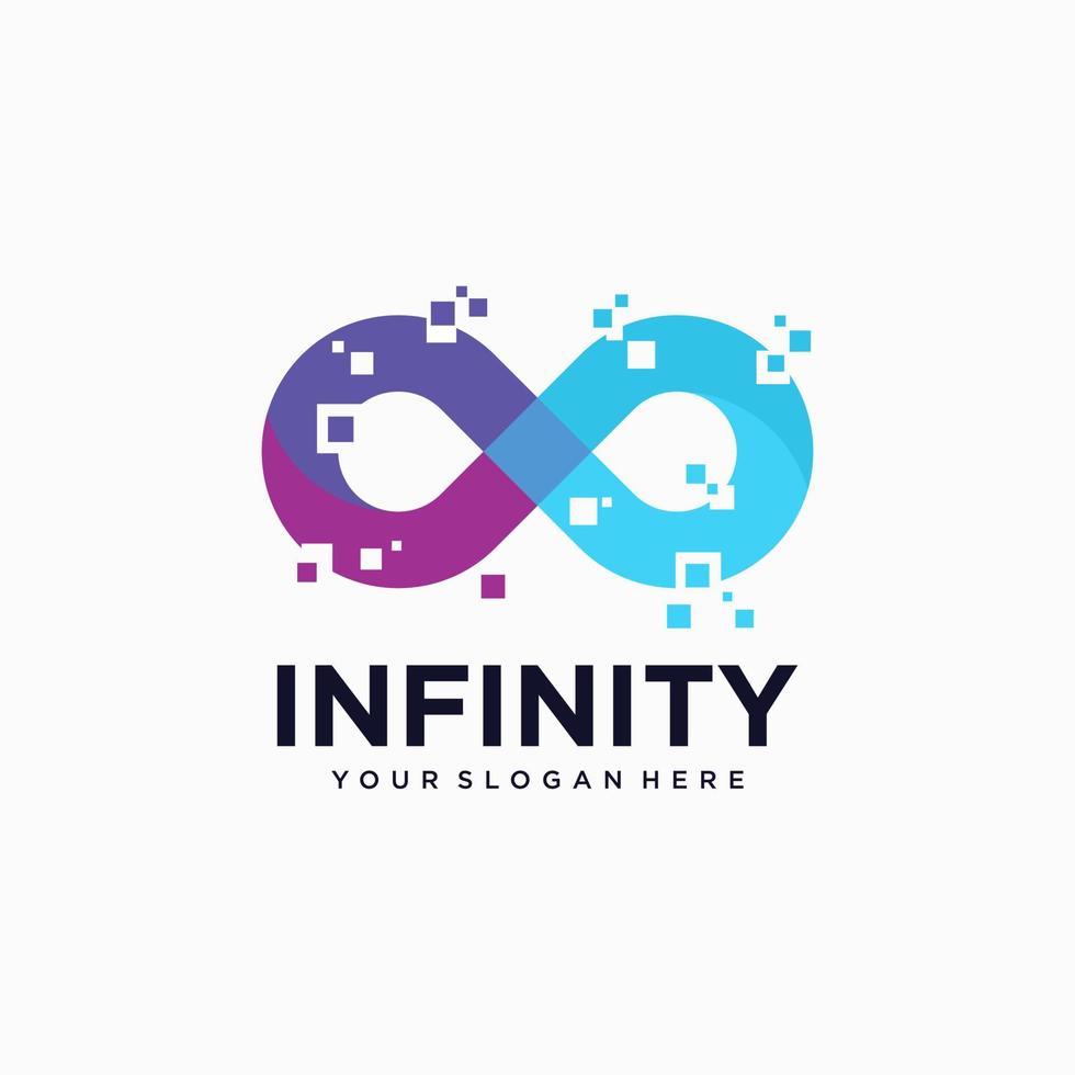 modèle de vecteur de conception de logo infini créatif