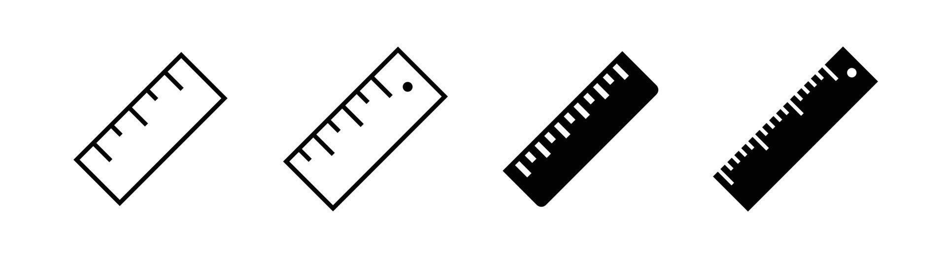 élément de conception d'icône de règle adapté aux sites Web, à la conception d'impression ou à l'application vecteur
