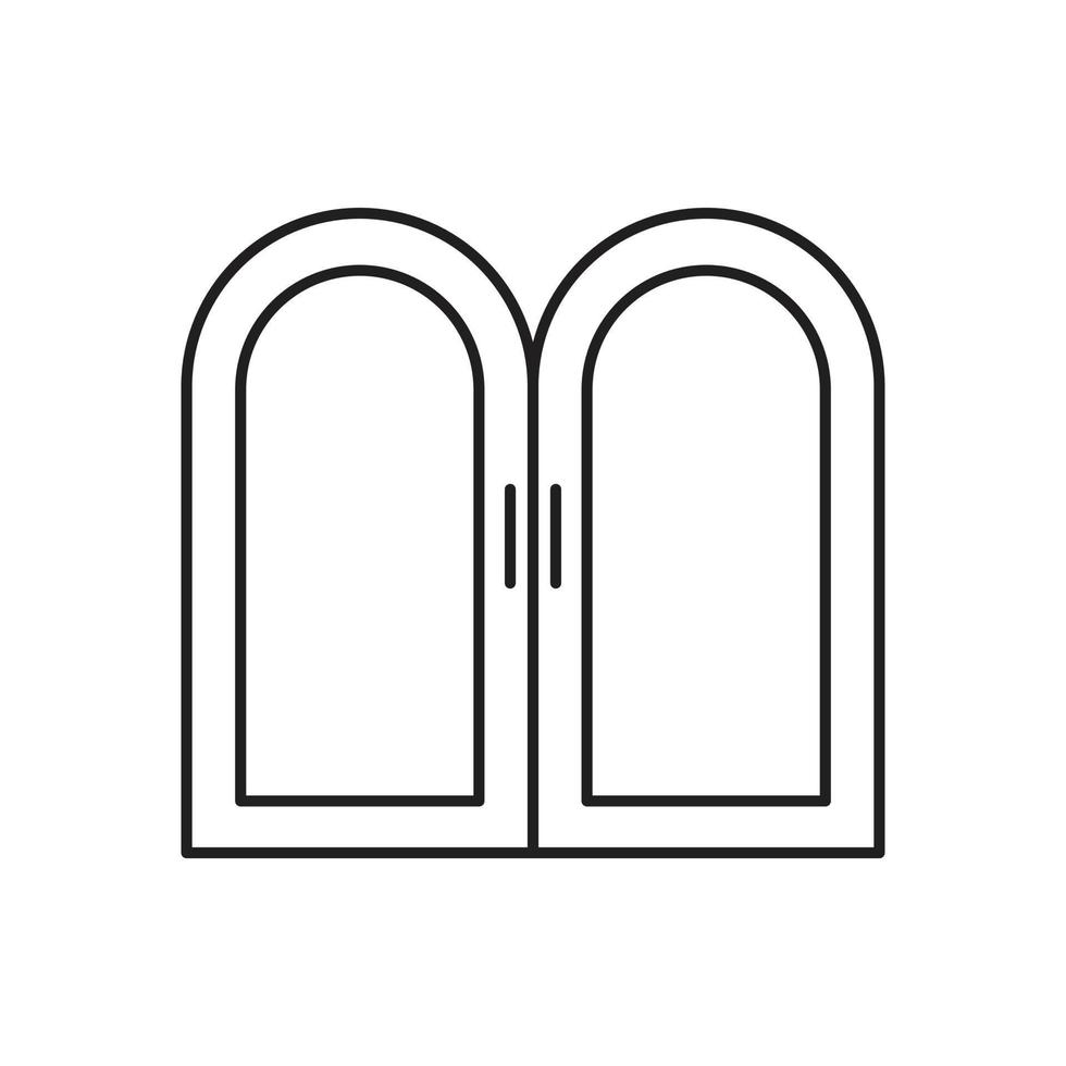 vecteur de porte pour la présentation de l'icône du symbole du site Web