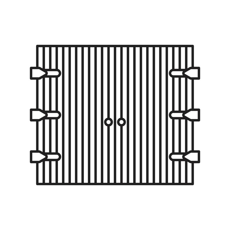 vecteur de porte pour la présentation de l'icône du symbole du site Web