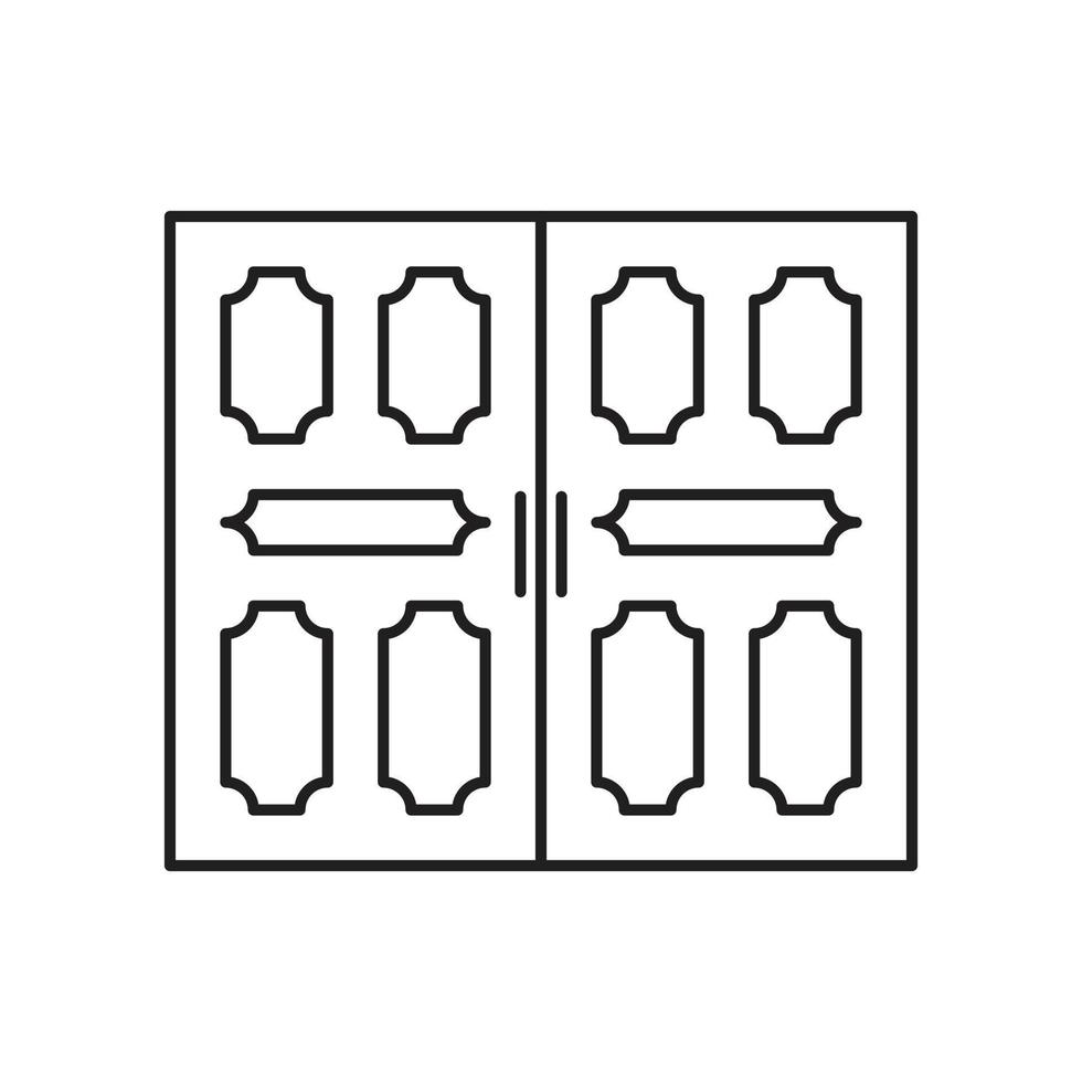 vecteur de porte pour la présentation de l'icône du symbole du site Web