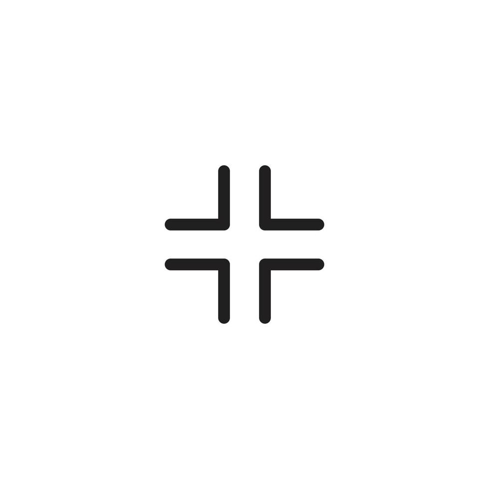 minimiser le vecteur d'icône d'icône pour la présentation du symbole du site Web