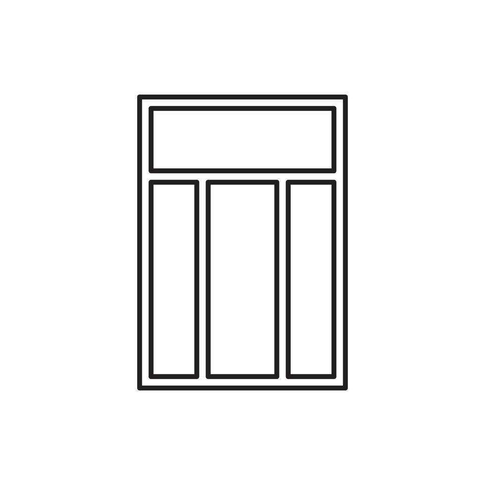 vecteur de fenêtre pour la présentation de l'icône du symbole du site Web