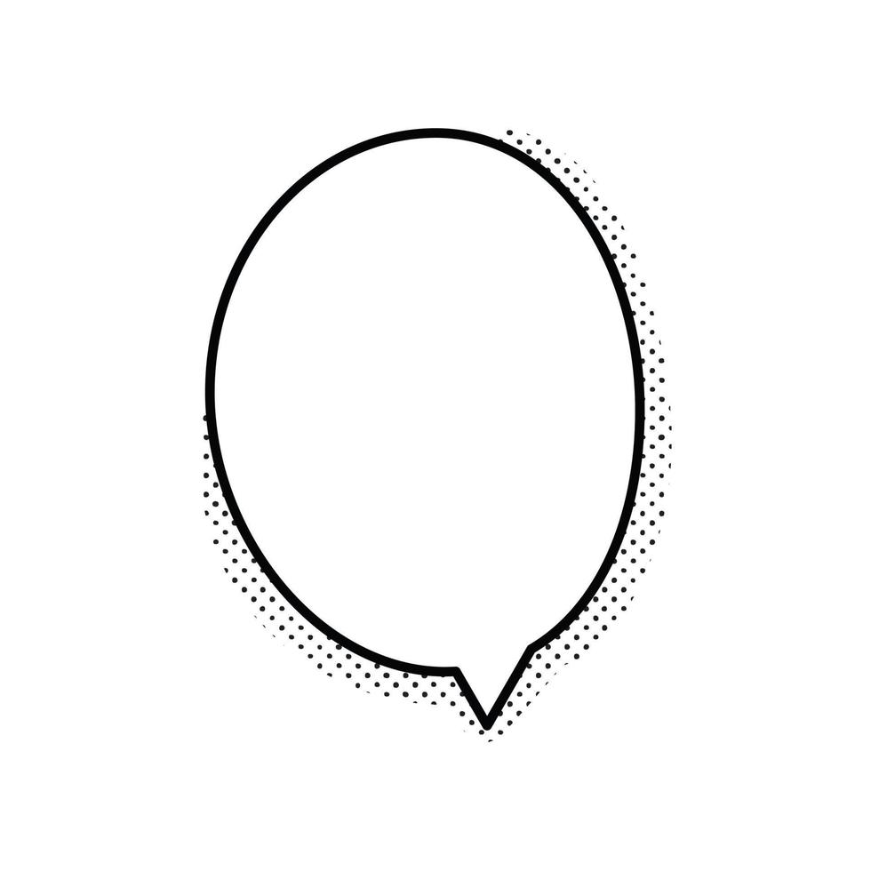 cadre de bulle de discours pour fond blanc de texte comique isolé. bulle de contour vide pour le texte de la parole. nuage vide de dialogue, boîte de dessin animé. vecteur