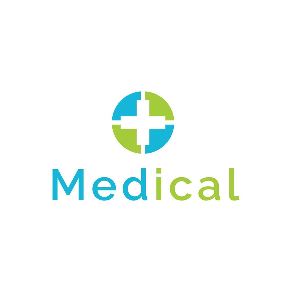 conception d'illustration vectorielle de modèle de logo médical de santé moderne. vecteur