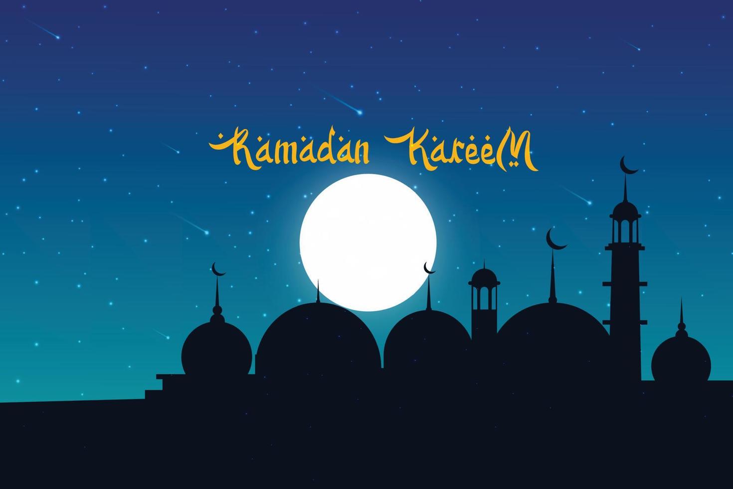 illustration de conception de fond bannière ramadan kareem vecteur