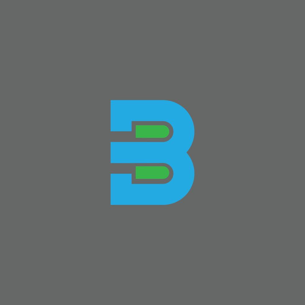 logo abstrait de la lettre b. signe d'idée de logo moderne. icône de vecteur d'emblème universel.ration