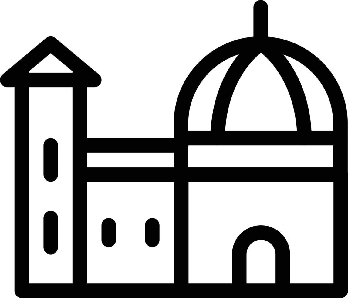 italie bâtiment illustration vectorielle sur un fond. symboles de qualité premium. icônes vectorielles pour le concept et la conception graphique. vecteur