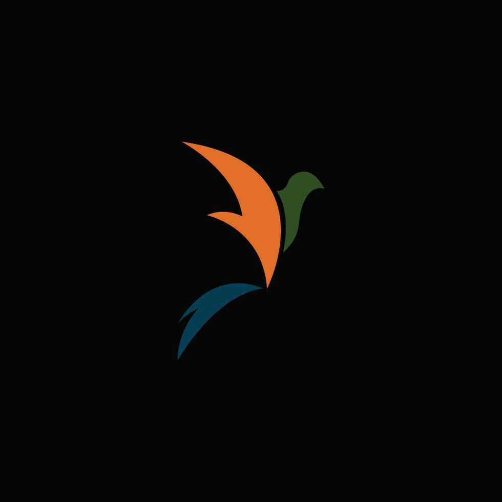 vecteur de conception de logo oiseau moderne