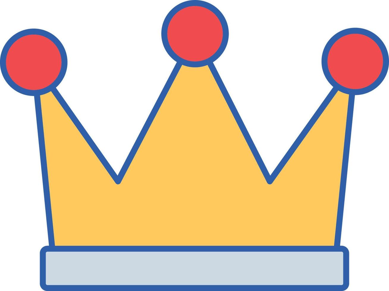 icône de vecteur de couronne de roi qui peut facilement modifier ou éditer