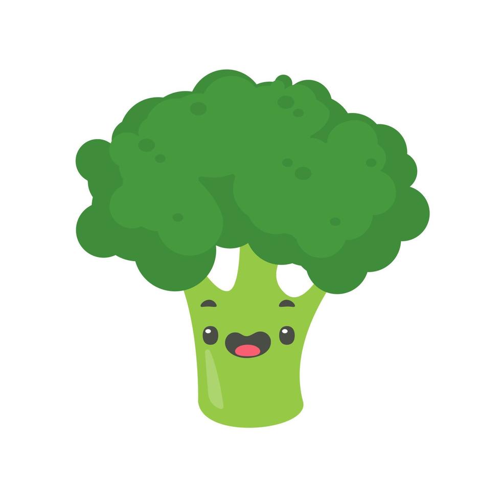 brocoli vert. légumes sains pour les enfants vecteur