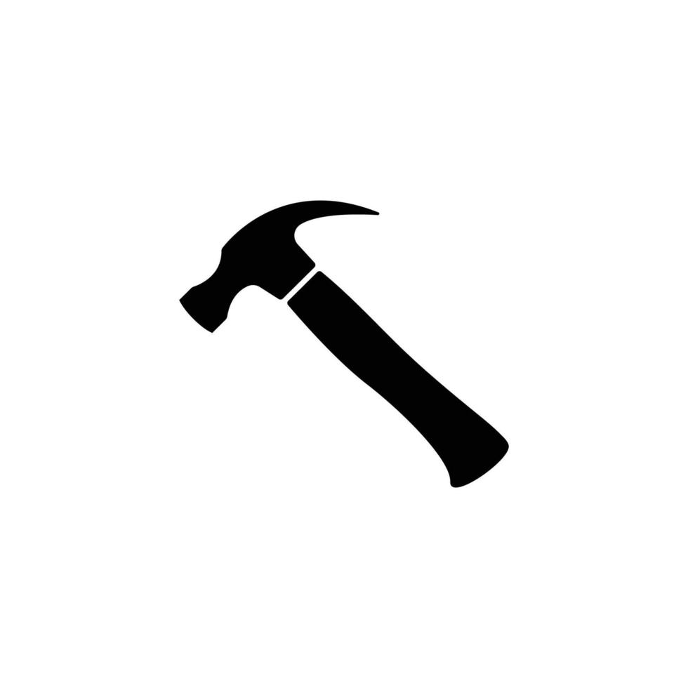 modèle de conception d'icône de marteau vecteur