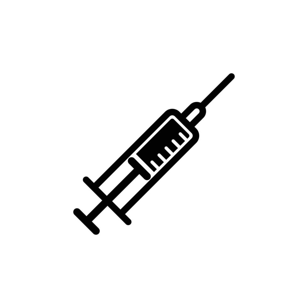modèle de conception d'icône de seringue vecteur
