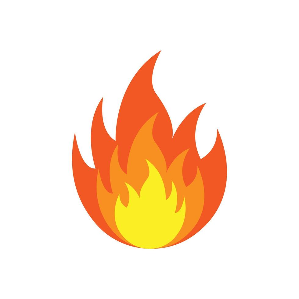 vecteur de modèle de conception d'icône de logo de feu