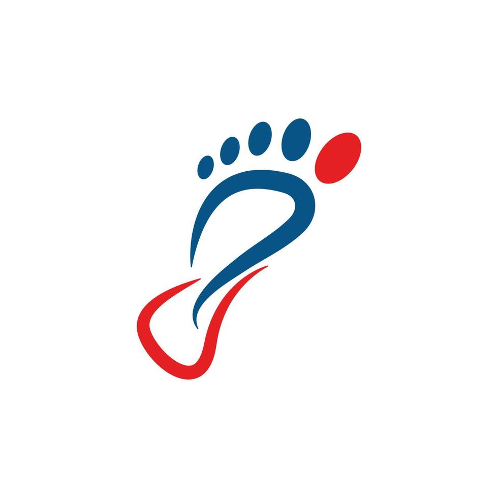 modèle de conception de logo icône soins des pieds vecteur