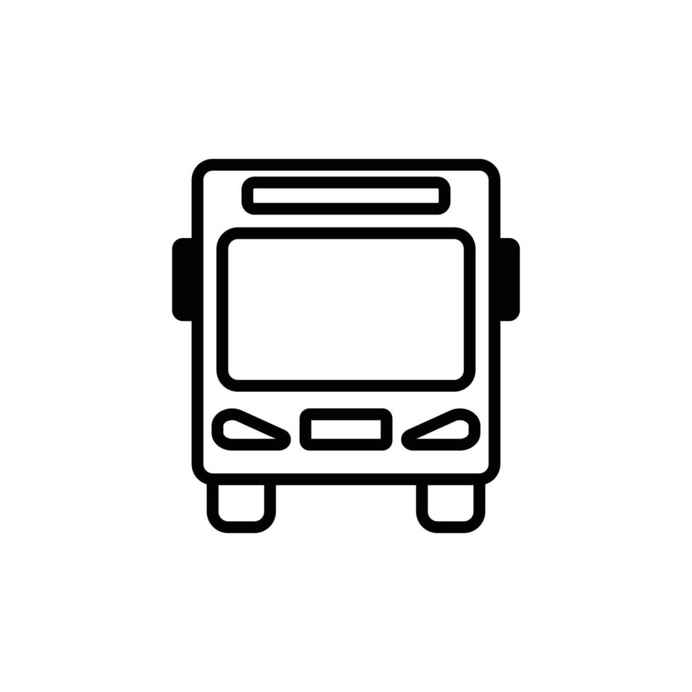 modèle de conception d'icône de bus vecteur