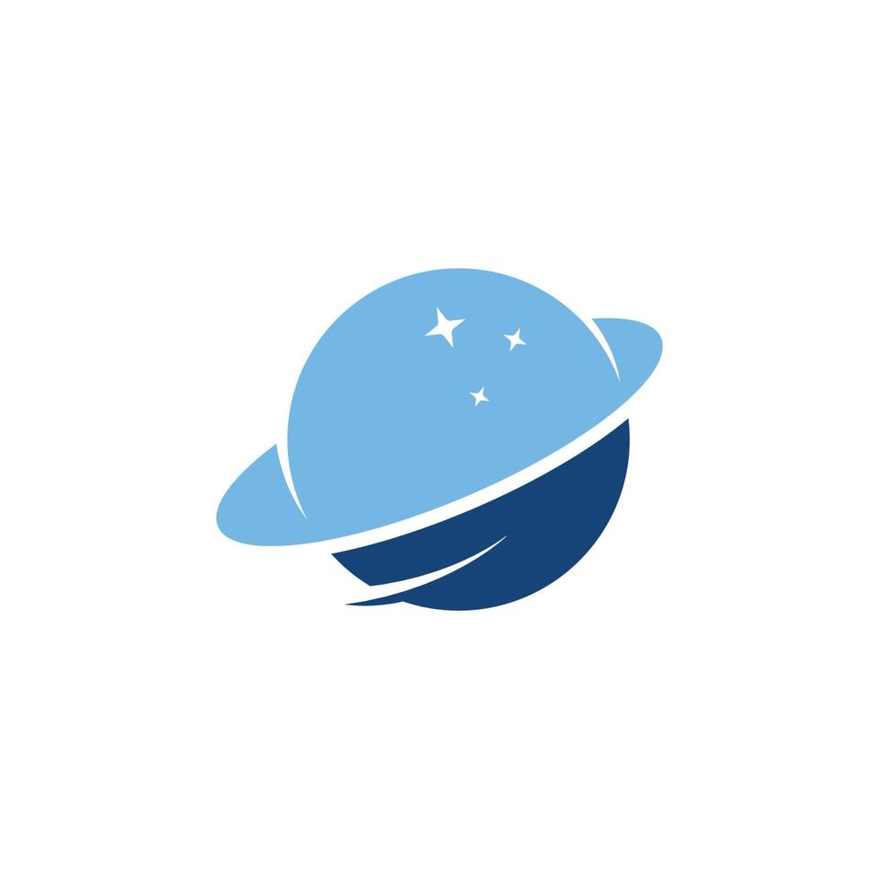 vecteur de modèle de conception d'icône de logo de planète