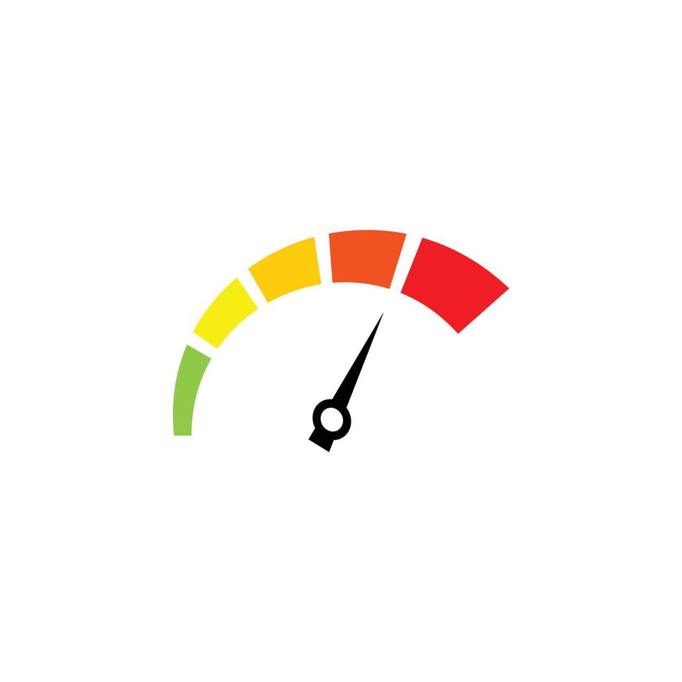 modèle de conception d'icône de compteur de vitesse vecteur