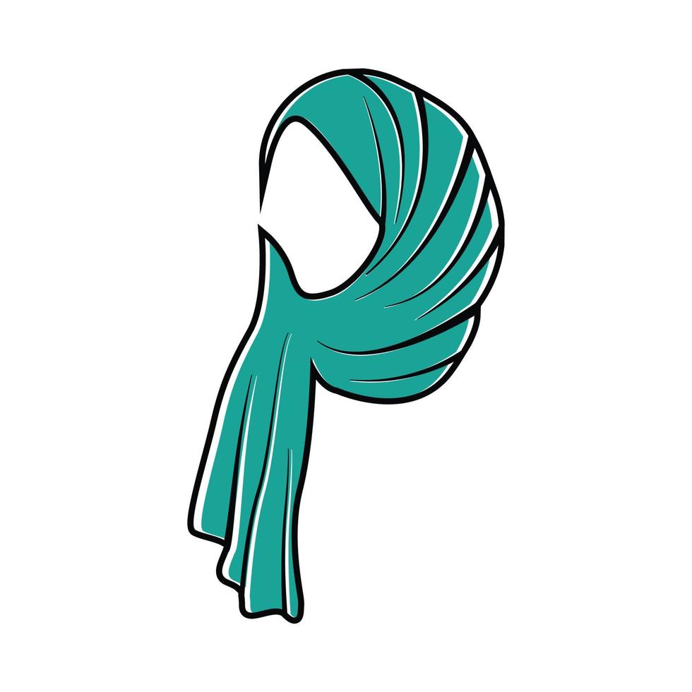 vecteur de modèle de conception d'icône de logo hijab