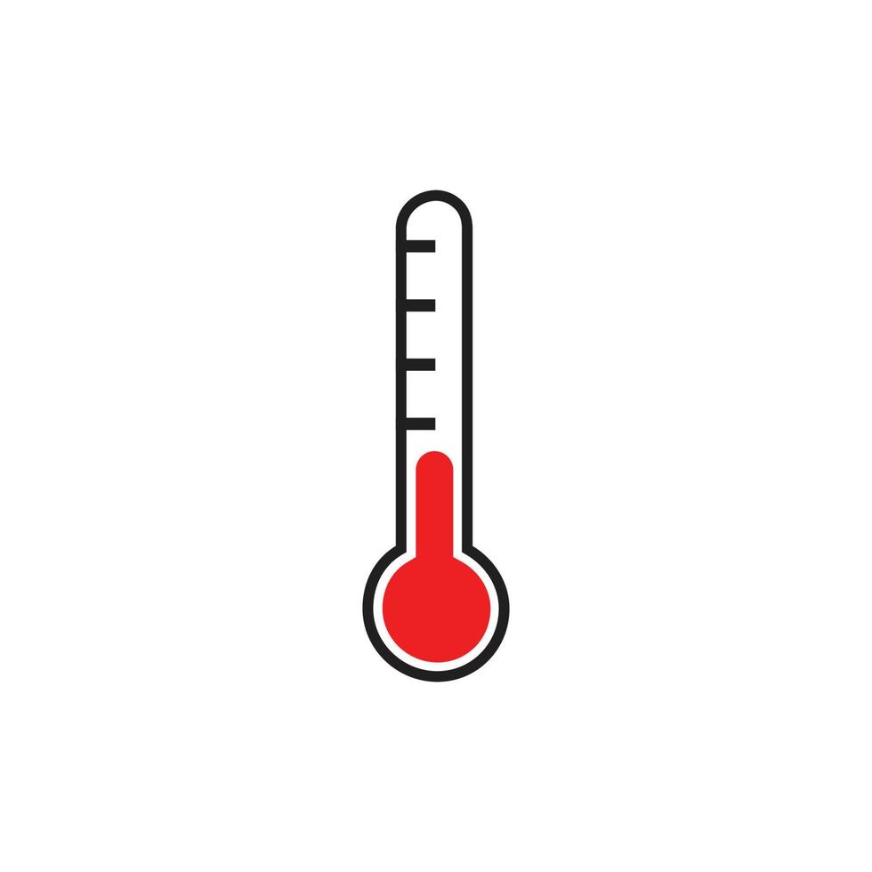 modèle de conception d'icône de thermomètre vecteur