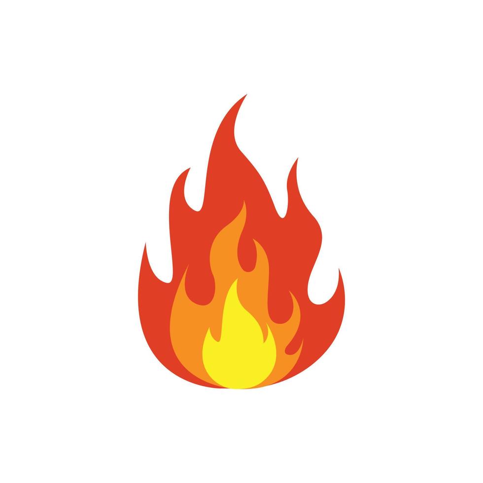 vecteur de modèle de conception d'icône de logo de feu