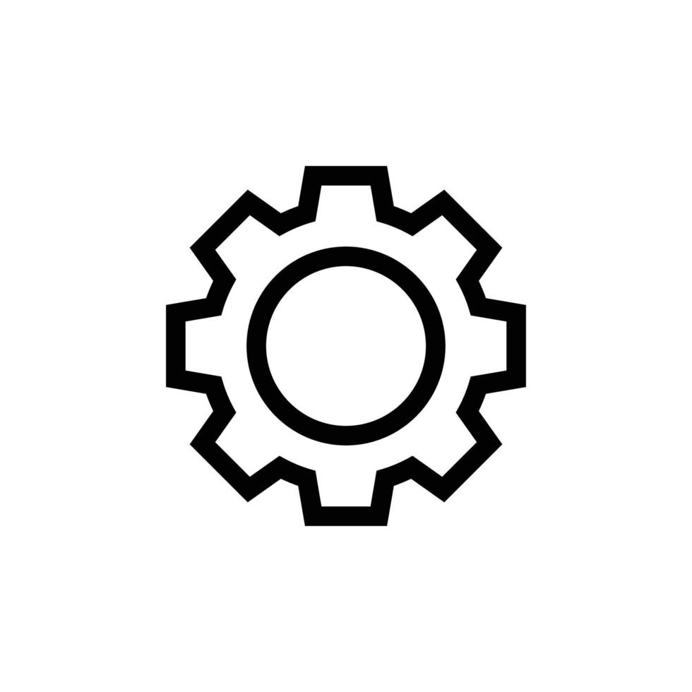 modèle de conception d'icône d'engrenage vecteur