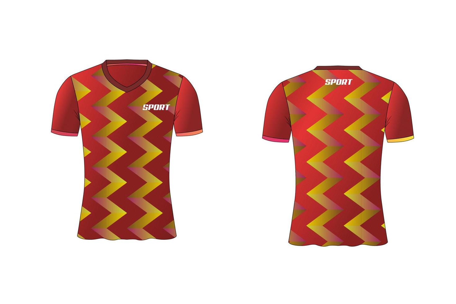 le maillot est une conception de t-shirt de sport moyenne pour l'équipe de football, de basket-ball et de volley-ball vecteur