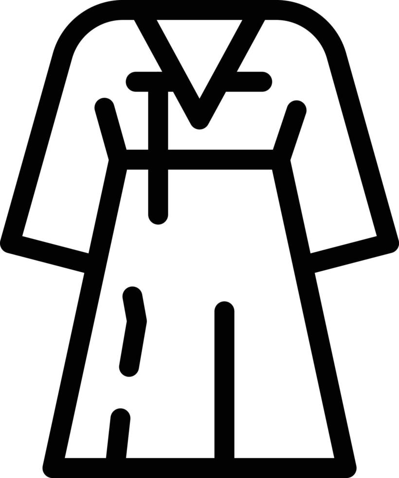 illustration vectorielle de vêtements coréens sur fond.symboles de qualité premium.icônes vectorielles pour le concept et la conception graphique. vecteur