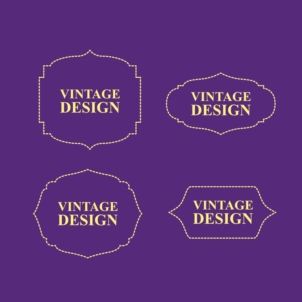 étiquette design vintage pour produit haut de gamme vecteur