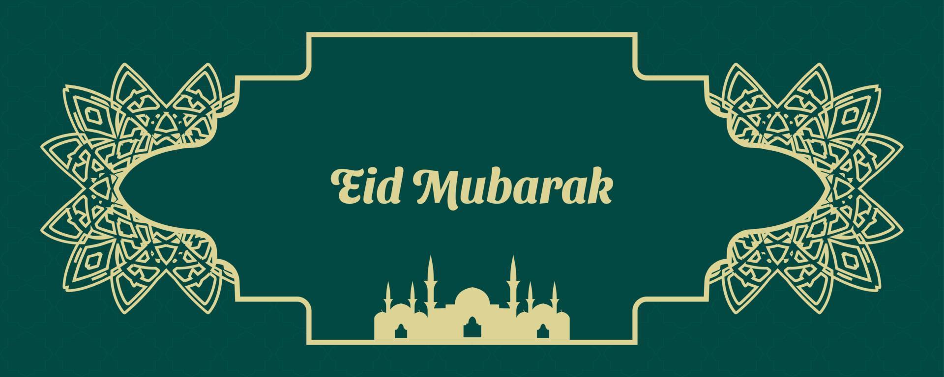 festival musulman eid mubarak fond vecteur