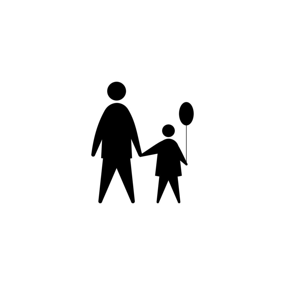 avatar de la silhouette de la famille vecteur